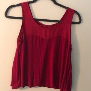 Charlotte Russe red crop top